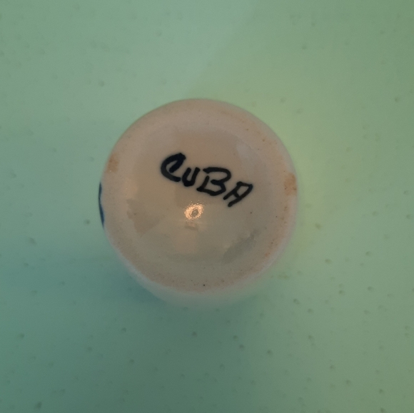 Vintage Cuba Ceramic Pottery Floral Shot Glass - Picture 7 of 7